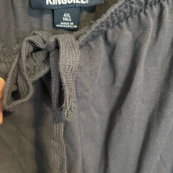 Kingsize Men’s Lightweight Jersey Open Bottom Sweatpants NWOT 4XL Tall NEW - Picture 7 of 9